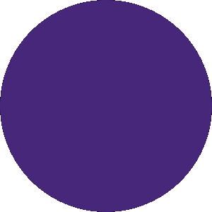 Logo animé de Sapristi communication, rond fond violet avec le logo qui s'anime de façon magique